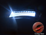Car Rearview Mirror LED Light Auto Exterior Warning Lights Turning Signal Lamp for Toyota