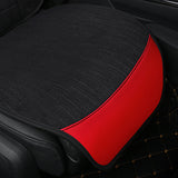Linen Car Seat Cover Mildew-Proof Flax Front Rear Car Seat Protector Mat
