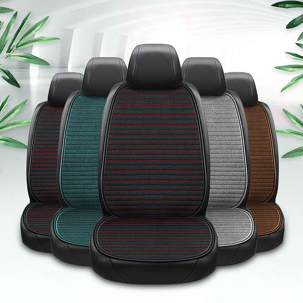 Breathable Linen Car Seat Cover Protector Four Seasons Universal