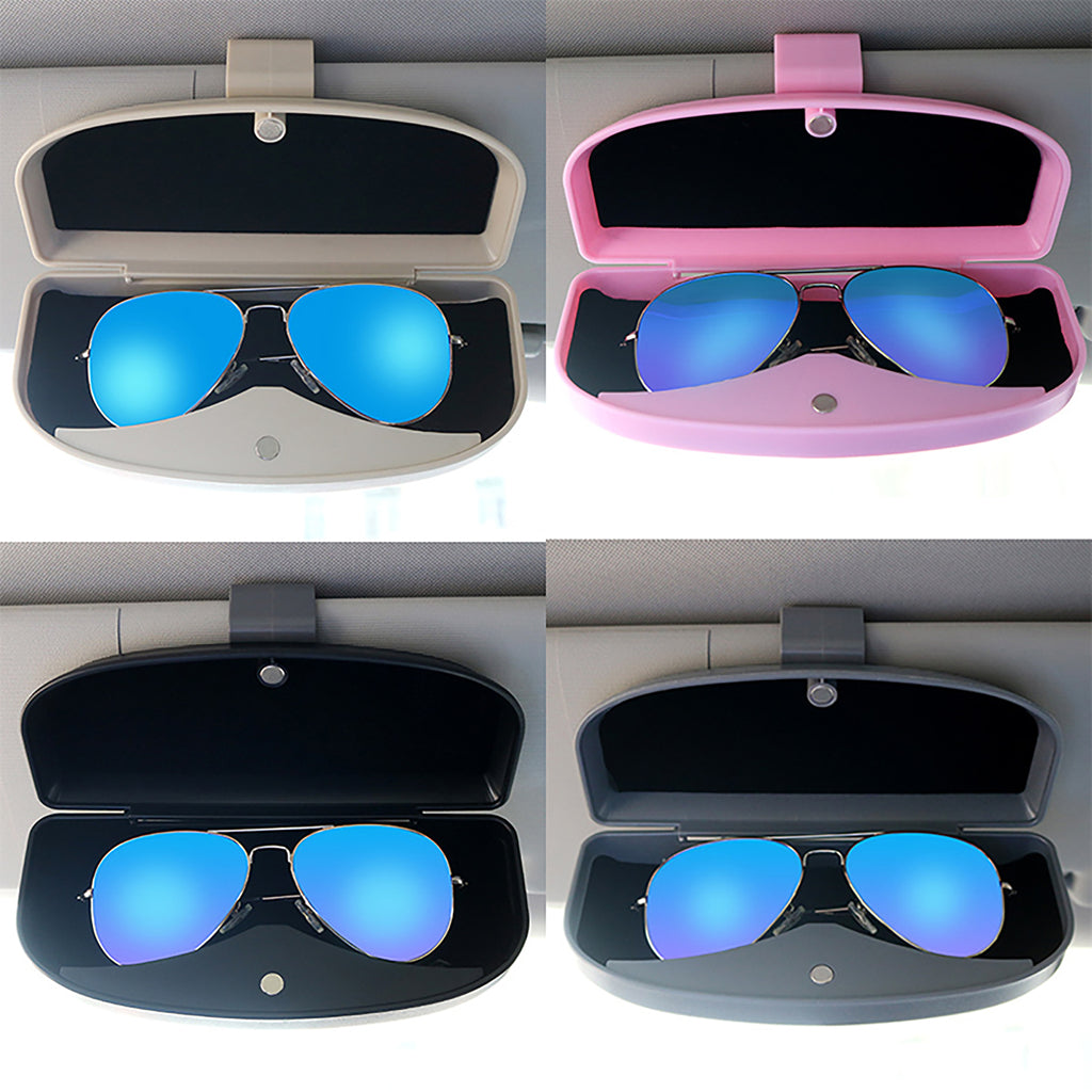 Car Sun Visor Sunglasses Holder Glasses Cases Clip Storage Bag