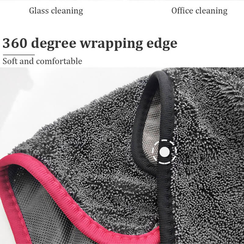 Microfiber Cloths Car Cleaning Cloths Thickened Strong Water Absorption Capacity