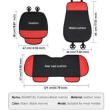 Flax Car Seat Cover Set Universal Moisture-Proof Vehicle Seat Cushion