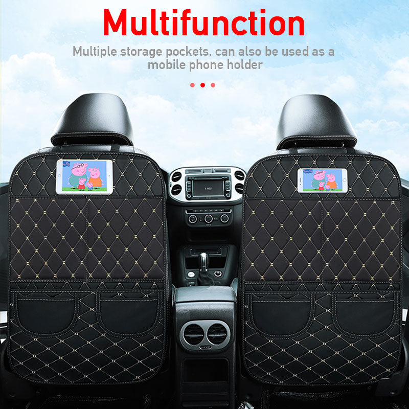 Back Seat Protector for Kids Waterproof Car Kick Mats