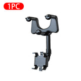 Adjustable Rearview Mirror Phone Holder For Dash Cam GPS Smartphone Stand