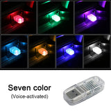 Car LED Atmosphere Light Mini USB Touch Switch Decorative Ambient Lamp