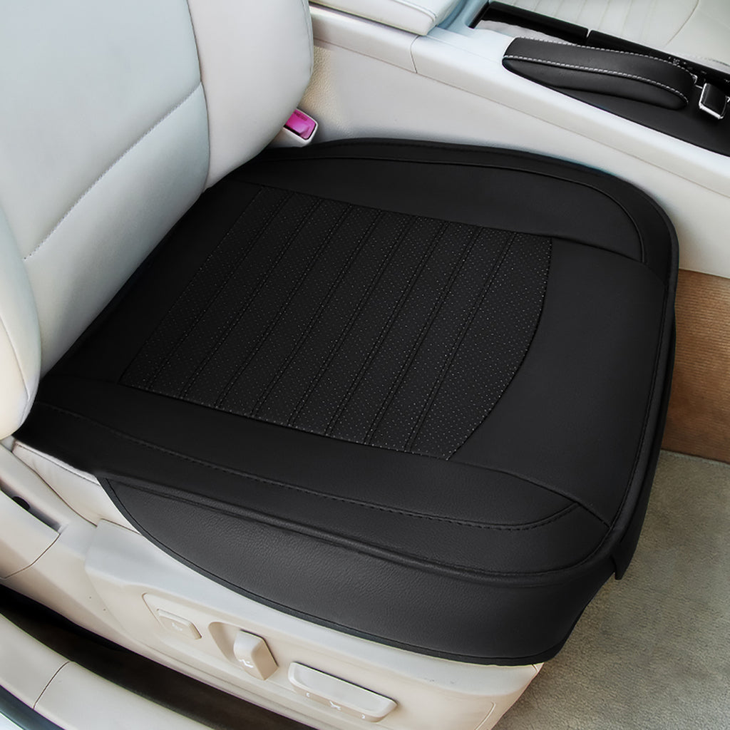 Car Seat Cover PU Leather Seat Covers For Car Seat Protector Four Seasons  Universal Car Seat Cushion Pad Front/Rear Seat Covers