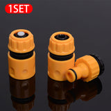 Garden Water Pipe Connectors ABS 1/4'' 1/6'' Hose Coupling Joint 3Pcs SEAMETAL