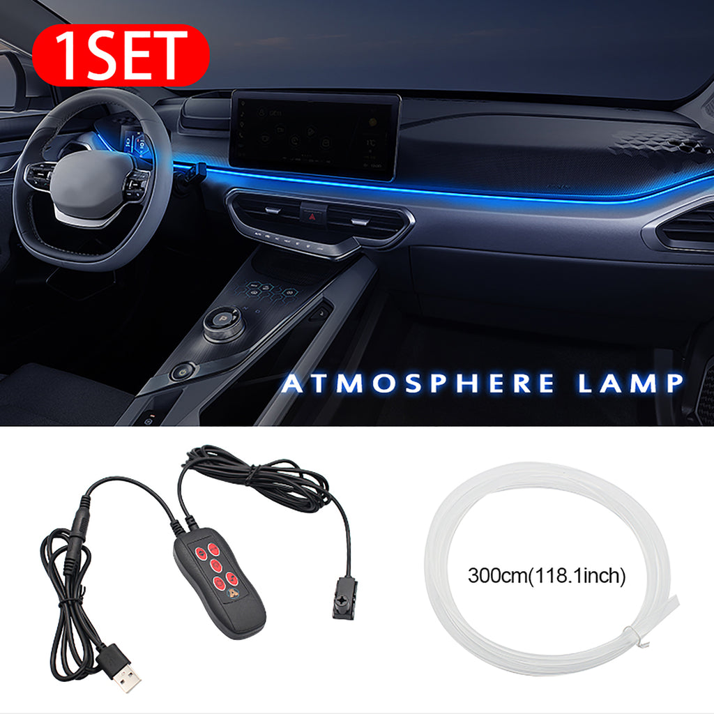Car USB Atmosphere Light Strip for Auto Dashboard Console Decorative Lamp