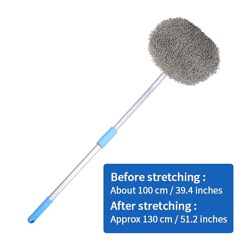 15° Curved Car Wash Brush Telescopic Long Handle Cleaning Mop – SEAMETAL