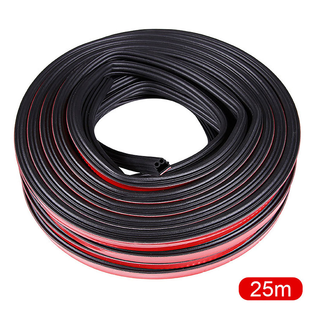Car Door Rubber Seal Strips Auto T-shaped Double Tube Sealing Stickers
