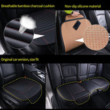 Custom Fit Leather Seat Cushions for Car Full Black