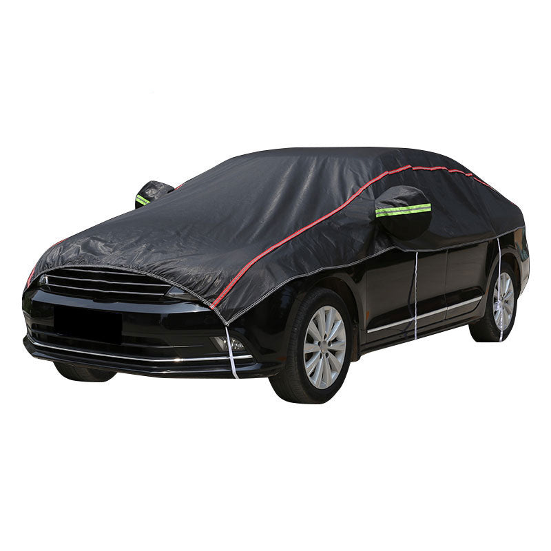 Breathable Car Half Cover Waterproof Scratch Sun Dust Snow Resistant