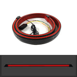 Carbon Fiber Led Rear Spoiler Lamp For Car Trunk Lip Wing Racing Rear Spoiler Light