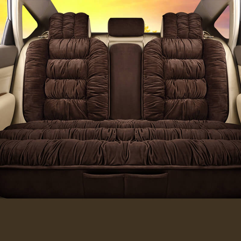 Soft Plush Car Seat Covers Winter Car Seat Protector Set Universal