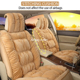 Soft Plush Car Seat Covers Winter Car Seat Protector Set Universal