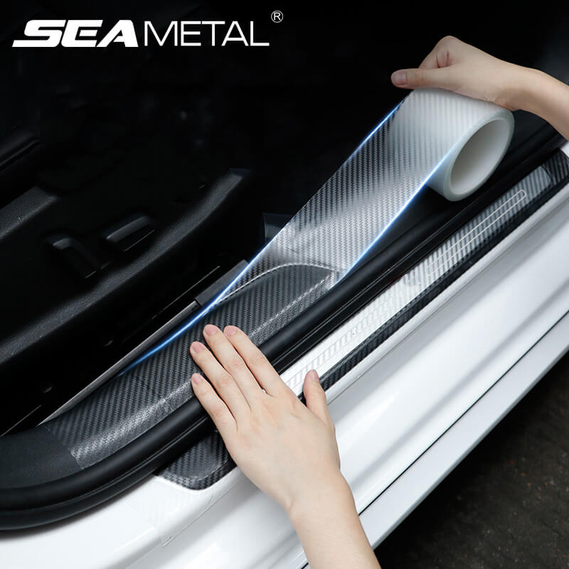 Universal Scratch-Resistant Rear Bumper Guard Car Door Edge Paint Film  Anti-scratch Wrap Sticker Mouldings Protector Transparent