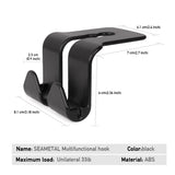 Universal Car Back Seat Double Hook Clothes Bags Purse Holder Hangers