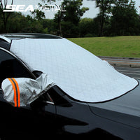 SEAMETAL Car Windshield Snow Ice Cover UV Frost Wiper Mirror Protector Windproof Sunshade Cover
