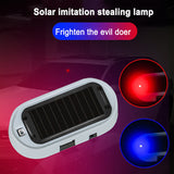 Car LED Solar Powered Alarm Wireless Warning Anti-Theft Caution Lamp