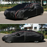 Full Car Cover Waterproof All Weather Sun UV Snow Dust Protection with Zipper