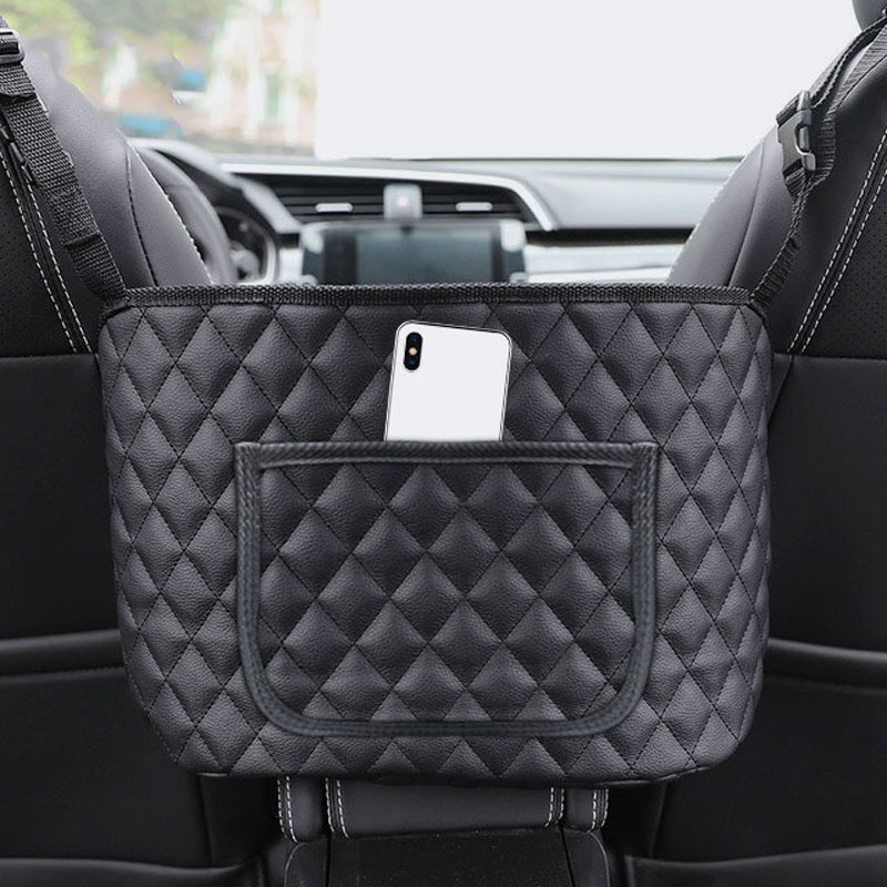 Upgrade PU Leather Car Seat Organizer Storage Bag Stowing Tidying Dual –  SEAMETAL