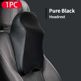 Headrest Car Neck Pillow Seat lumbar Pillow In Head Rest Memory Foam Fabric