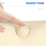 Memory Foam Car Lumbar Back Support Cushion & Headrest Pillow