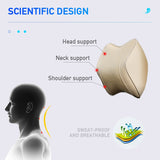 Memory Foam Car Lumbar Back Support Cushion & Headrest Pillow