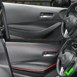 Luxury Car Mouldings Trim Pu Leather Braid Decorative Line Strips For Door Dashboard Sticker