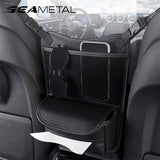 SEAMETAL Car Seat Middle Storage Bag Auto Handbag Holder Multifunctional Car Seat Net Pocket