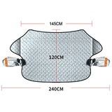 Car Windshield Snow Ice Cover UV Frost Wiper Mirror Protector Windproof Sunshade Cover