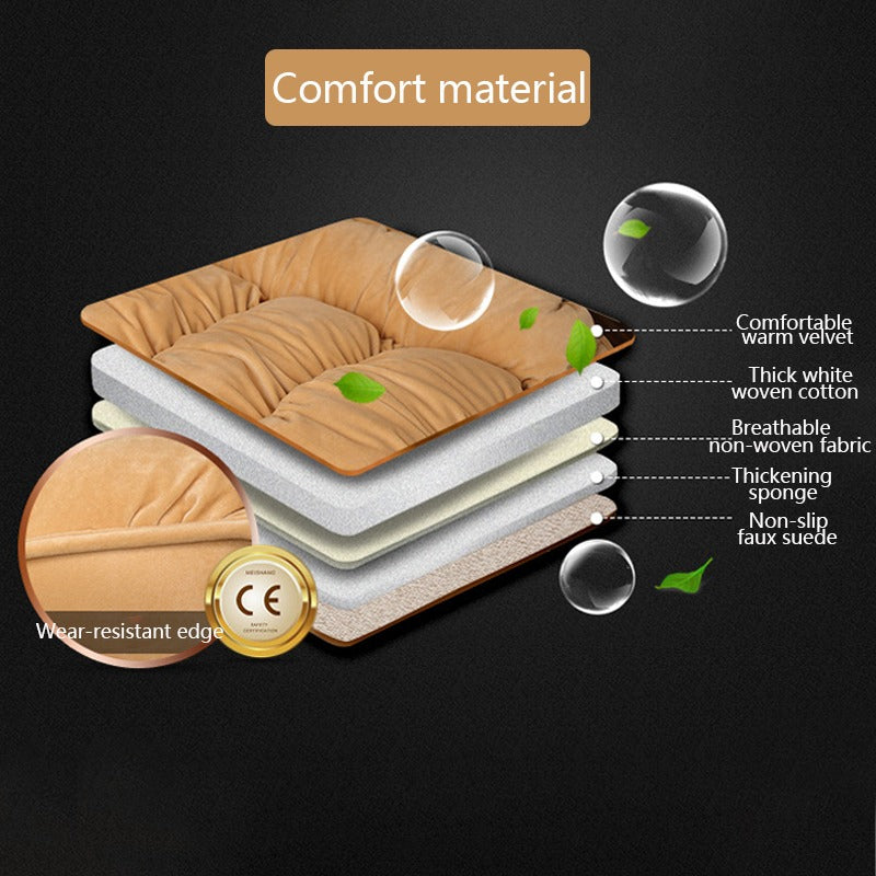 Car Seat Covers Car Plush Seat Cushion Comfortable Protection Pad