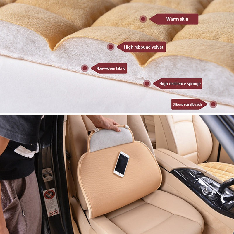 Universal Car Seat Cushion Memory Foam Anti-Slip Pad Driver's Seat