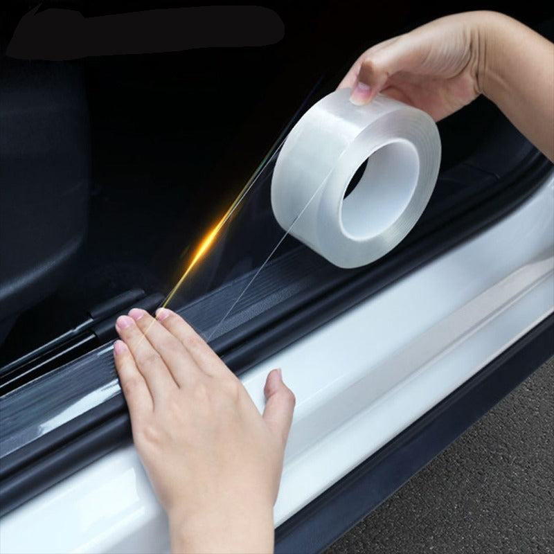 Car Door Edge Safety Protector Stickers Transparent Nano Tape Auto Trunk Protector Film