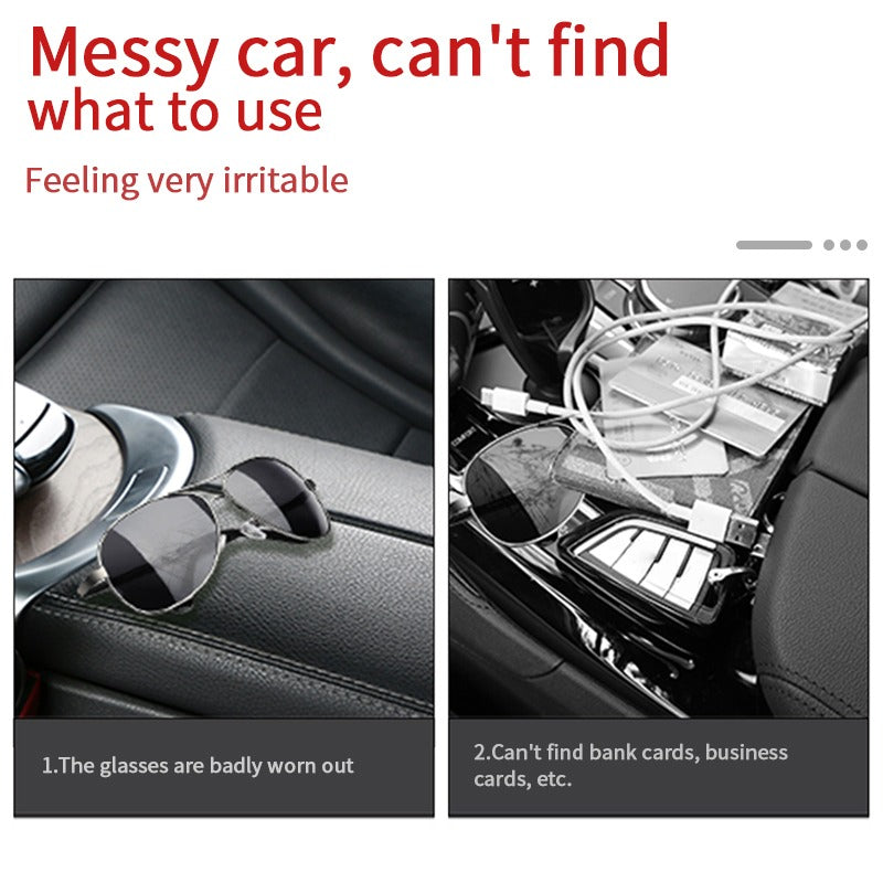 Car Sunshade Storage Bag Interior Auto Sun Visor for Glasses Card Pen
