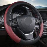 15" Leather Steering Wheel Cover Custom Wheelskins Color Wine