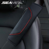 Car Seat Belt Protector Pad Leather Shoulder Cushion Cover