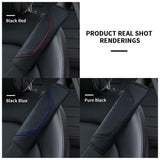 Car Seat Belt Protector Pad Leather Shoulder Cushion Cover