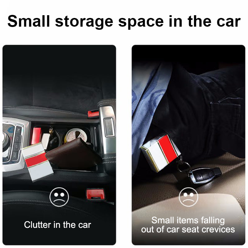 SEAMETAL Leather Car Seat Organizer Multifunctional Auto Seat Gap Storage Box