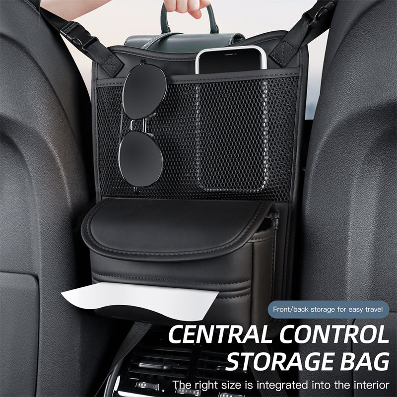 SEAMETAL Car Seat Middle Storage Bag Auto Handbag Holder Multifunctional Car Seat Net Pocket