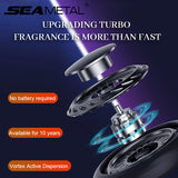 SEAMETAL Automotive Air Freshener Solar Powered Car Aromatherapy Perfume Aroma Diffuser