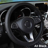 Anti Microfiber Leather Slip Car Steering Wheel Cover  37-39cm Steering Wheels