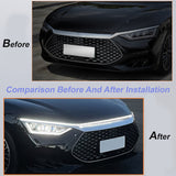 SEAMETAL Car 12V LED Start-scan Hood light Strip Flexible Daytime Running Light Atmosphere Light Strip