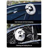 SEAMETAL Car Wash Brush with Long Handle Microfiber Wash Cleaning Supplies Car Wash Mop Mitt