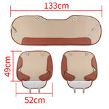 Car Seat Protector Pads Thick Leather Auto Cushion Covers Beige