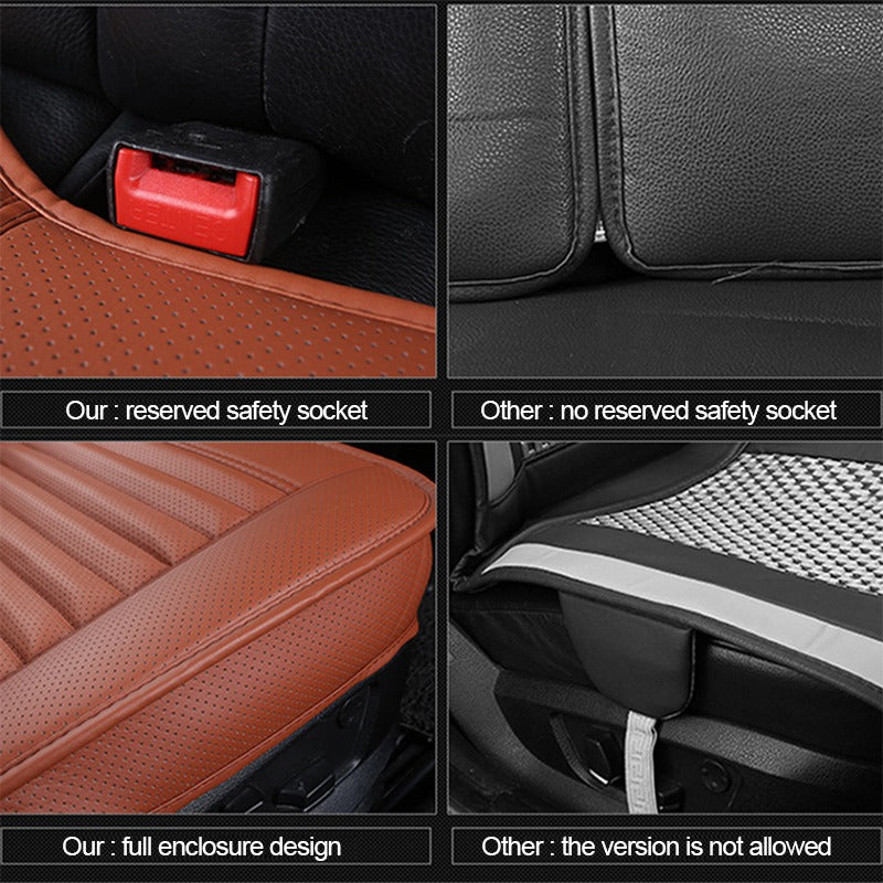 Auto Newer Luxury Breathable Car Seat Cover Fit Four Seasons, Universal  Front of Car Seat Cushions, Bottom Seat Covers of Full Wrapped  Edge,Universal