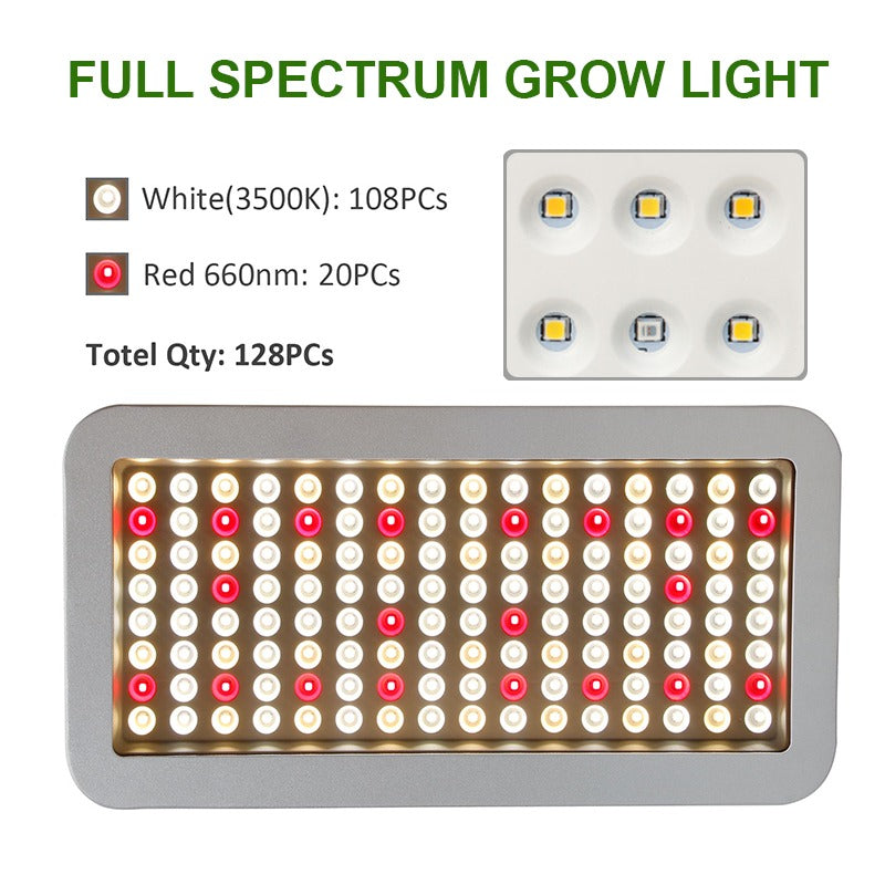 1000W LED Grow Light for Indoor Plants 3500K 660nm Full Spectrum Daisy Chain Plant Light