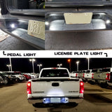 2Pcs 12V LED Number License Plate Light for Car Boats Motorcycle Exterior Lamps