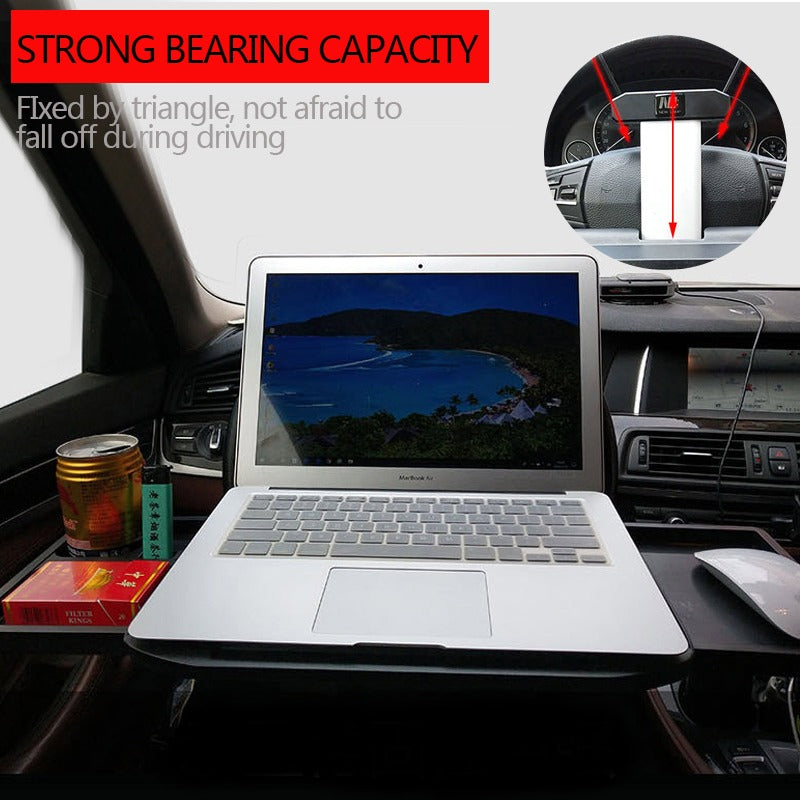 Portable Car Tray Laptop Table Organizer with Cup Phone Holder