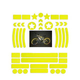 42Pcs Car Stickers Reflective Warning Tape Universal for Bicycle Motorcycle